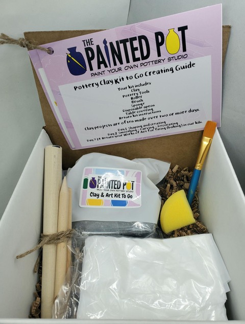 Pottery Clay Kit To-Go – Painted Pot